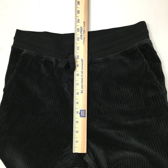 NEW Encore by Idina Menzel Black Jogger Pants Corded Velour Pockets Small - Picture 6 of 11